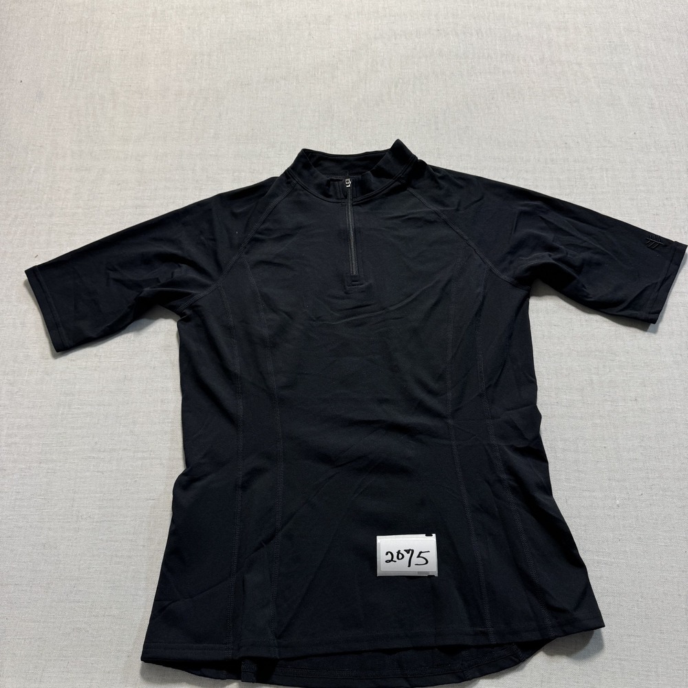Coolibar Freestyle Rash Guard Womens Sz S Black